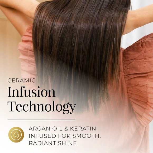 Remington Shine Theraph Argan Oil & Keratin Infused Heated Straightening Brush - Picture 9 of 9